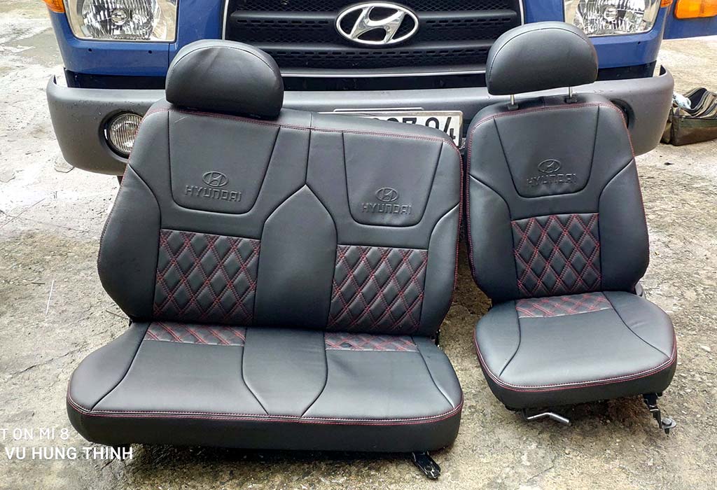 bọc ghế da xe tải hyundai