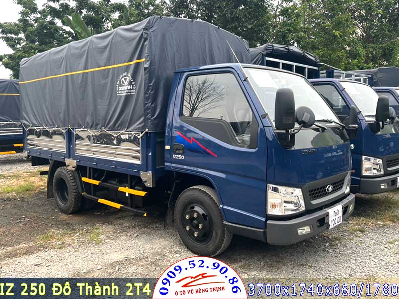 iz250 thùng bạt 2,4 tấn